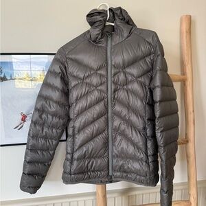 Women’s Silver Puffer Jacket